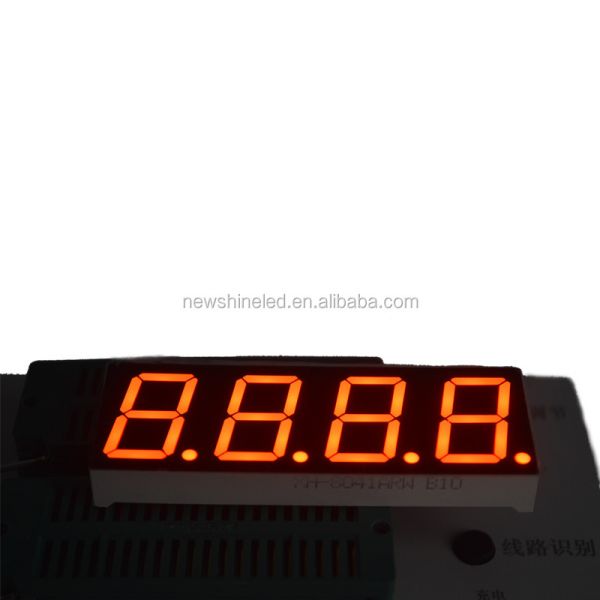 Precision LED 4 Digit 7 Segment Display 0.8 Inch Digit Height Designed for Accurate Digital Readouts and Measurement Systems