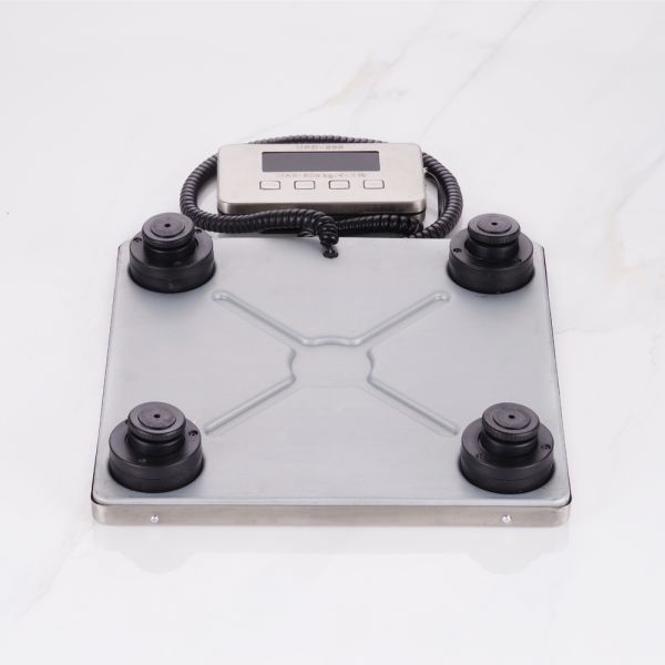 300 * 300 * 55mm Rechargeable Stainless Steel Parcel Scale 200 kg Industrial Platform Scale for Precise Parcel Transport