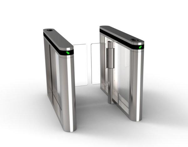 Stainless Steel Automatic Swing Barrier Turnstile Gate With IC Card And Face