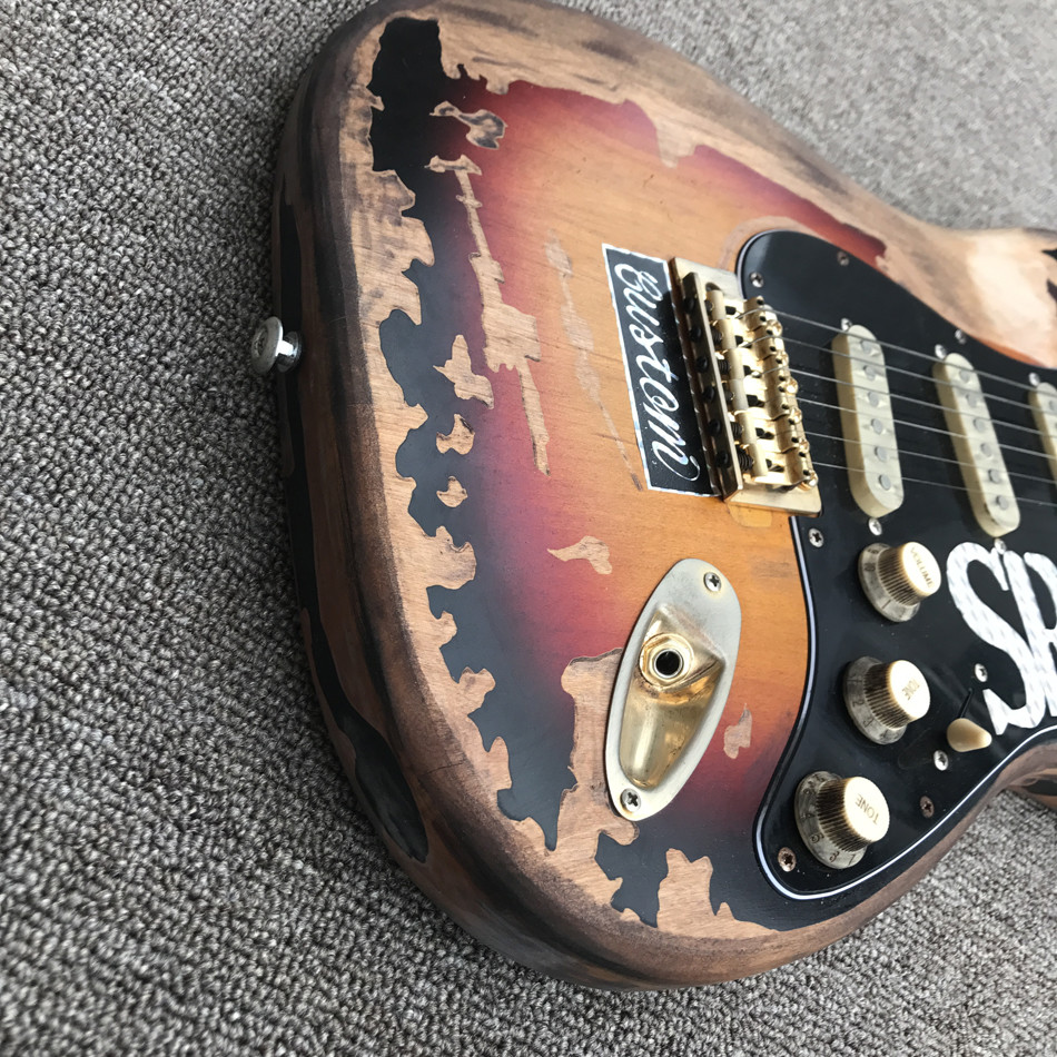 New high quality custom relic electric guitar, Rosewood Fingerboard relic electric guitar