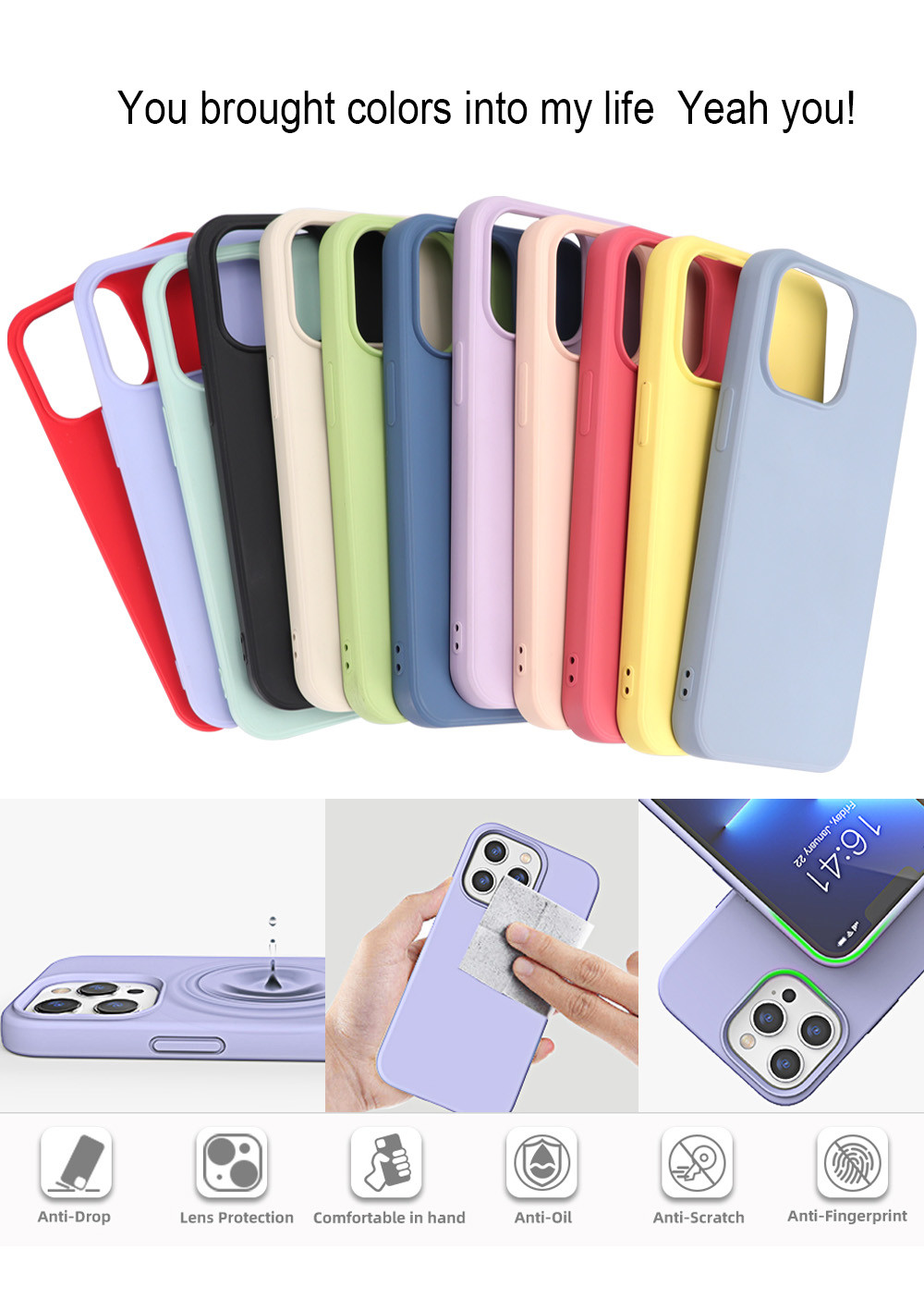 Custom Printing TPU Mobile Case Microfiber Lining Inside For Samsung