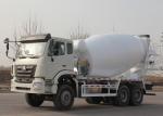 Commercial Concrete Mixer Truck , Concrete Mixer Trailer Euro2 336HP 6X4 LHD