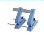 Blue Color 18 sheets metal adjsutbale 2 holes paper puncher with Ruler