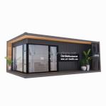 30ft Portable Wooden Container House Durable Steel Structure for Marine