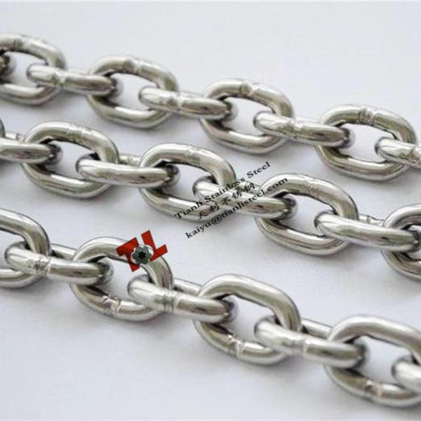 SUS 304 316 Stainless Steel Janpanese Standard Short Link Chain with diameter