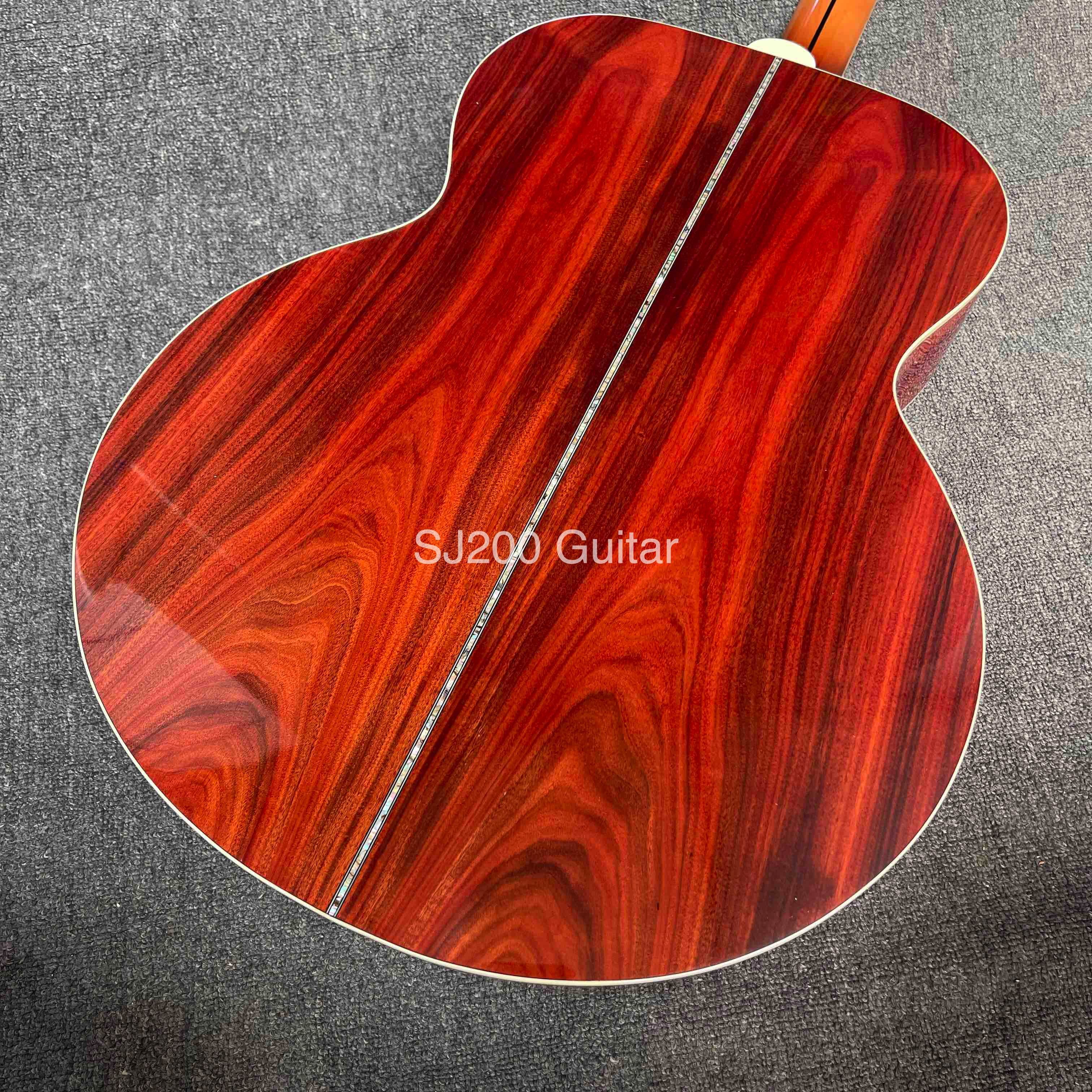 Custom GB style SJ200 Cocobolo Double Pickguard Acoustic Guitar