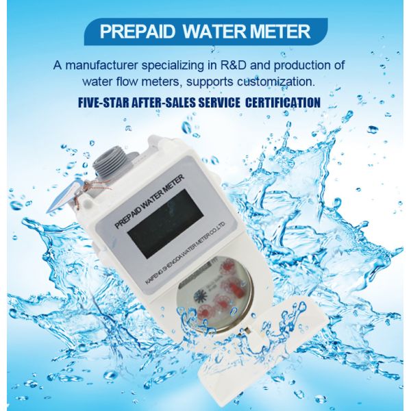 Super Plastic Smart Mechanical Prepaid Block Water Meter Card Reader