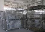Stackable Industrial Wire Mesh Containers Powder Coated ISO9001 Approved