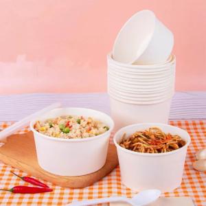 Wholesale 24oz White Heavy Duty Containers Food Storage Containers With Vented Lids Paper Bowl from china suppliers