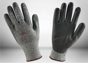 Wholesale Customized Color PU Palm Coated Gloves , Cut Level 5 Safety Gloves Light Weight from china suppliers