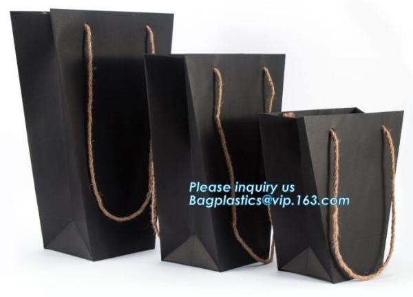 Flower carrier bag with different color customized pot plants kraft paper bag