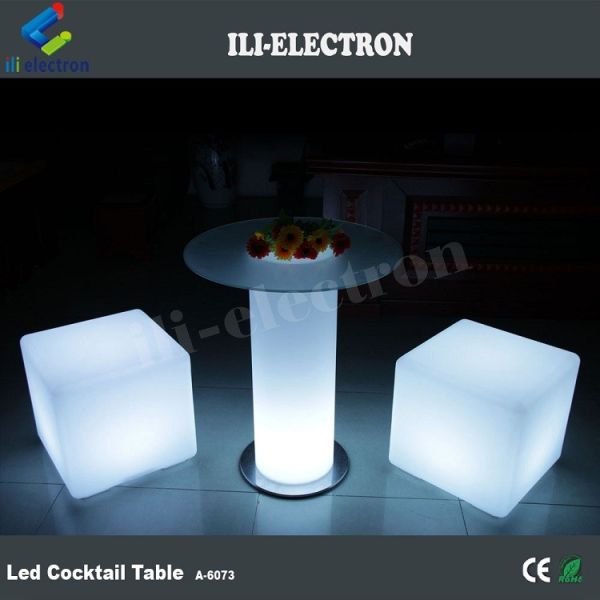 plastic party frosting finishing top glass led ice bucket table