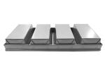 4 straps loaf tray nonstick Alumminum steel loaf tray with coating bread pan