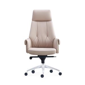 Wholesale Upholstery Armrest Leather Office Swivel Chair Ergonomic Leather Managers Chair from china suppliers