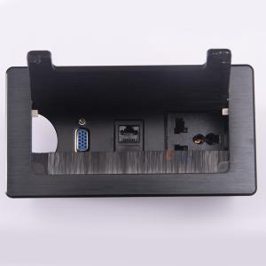 Wholesale Office Aluminum Alloy Electric Table Socket Outlet Box Cable Management from china suppliers