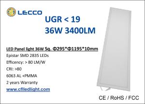 Wholesale Flat Led Kitchen Ceiling Lights 36 Watt , Led Drop Ceiling Light Panels 3400 LM from china suppliers