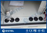Galvanized Steel Three Bay Telecom Shelter Outdoor Power Cabinet