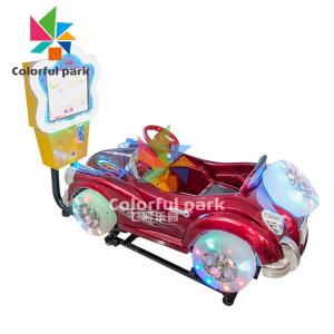 Wholesale 3D Video Games Kid Arcade Machine , Portable Kiddie Ride Car With LED Lights from china suppliers