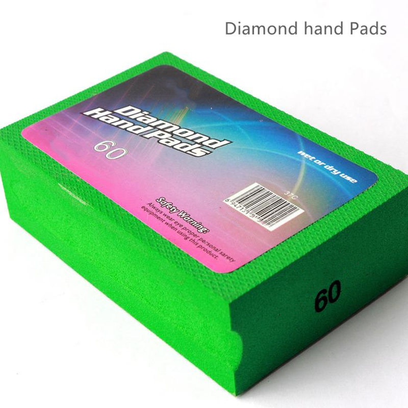 90mm Electroplating Diamond Hand Sanding Pads Polishing Stone