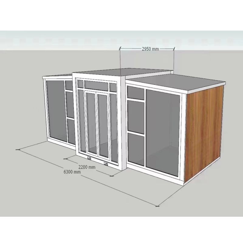20 40ft Prefab Houses Four Bedrooms One Bathroom Luxury Expandable Container Homes