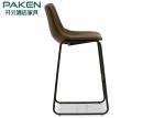 Hotel Restaurant Bucket Seat Style Bar & Counter Stool Iron Base With Adjustable