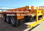 40 Foot Flat Bed Semi Trailer 3 Axle Semi Truck Flatbed Trailer
