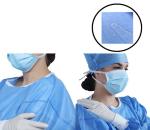 Dyed Non Woven Medical Textiles Protective Clothing Fabric Eco Friendly
