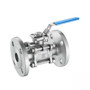 Wholesale 3 Piece Cast Stainless Steel Body Full Bore Ball Valve RF Flanged Ball Valve from china suppliers