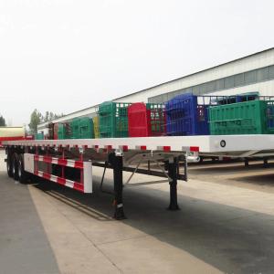 Wholesale Three Axle Container Cargo 60T CIMC Flatbed Semi Trailer from china suppliers