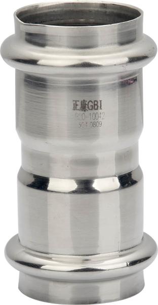 Rust Resistant Stainless Steel Press Fittings Straight Coupling Environment