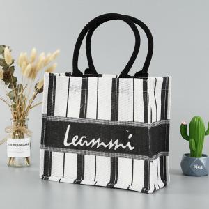 Wholesale Eco Friendly Printed Cotton Webbing Handle Jute Tote Bags from china suppliers