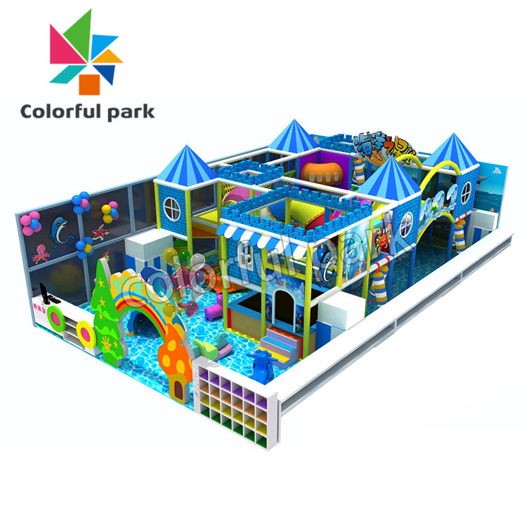 LLDPE Plastic Soft Indoor Playground Anti UV Anti Static Stainless Steel Springs