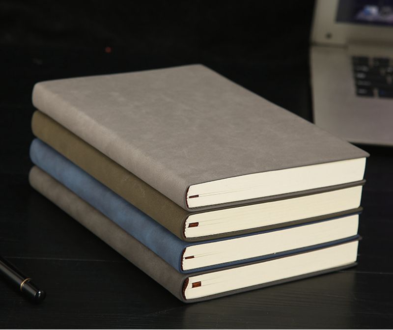 Business Journal Custom A5 Planner PU Leather Notebook Set with Logo and Paper Cover