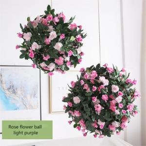 Wholesale Hanging Rose Vine Fake Flower Balls Artificial Orchid Flowers 35cm OEM from china suppliers