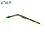 Bent Colorful Reusable Straws For Bubble Tea , Ice Tea Safe Metal Straws