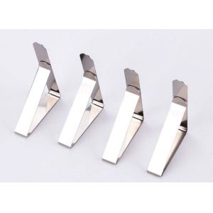 Wholesale Small order Triangle Adjustable Stainless Steel Table Cloth Clip include Picnic Table Cloth Holder Wedding from china suppliers