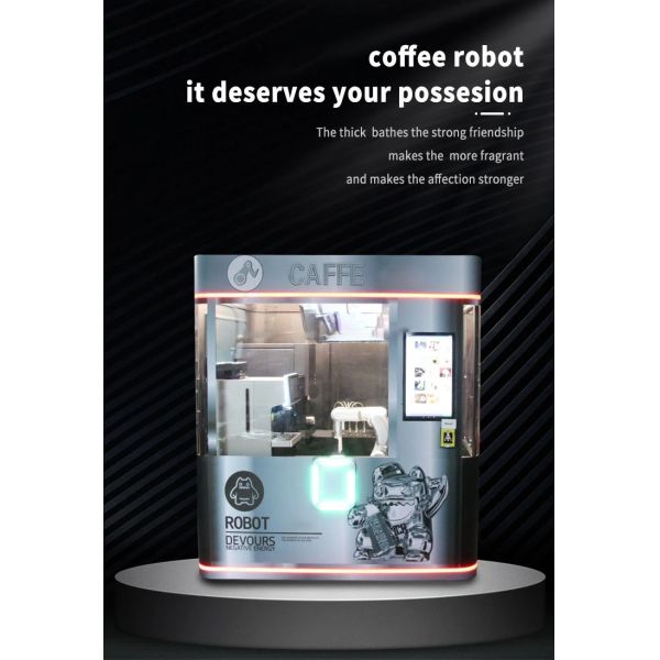 Automatic Coffee Robot Barista with Customizable Recipes