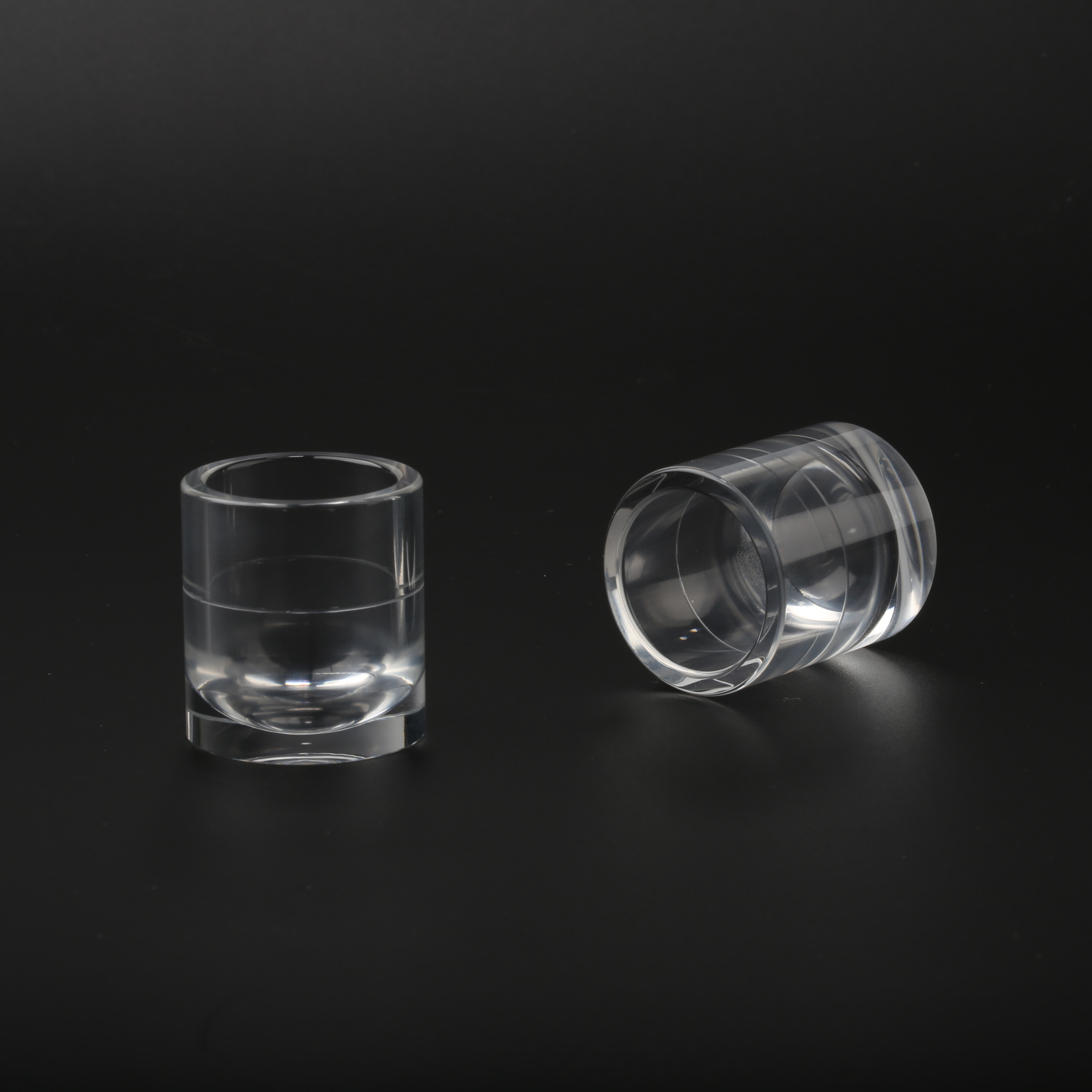 PMMA Cup Engineering Plastic Material , CNC Plastic Machining For Laboratory