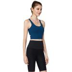 Solid Longline Medium Impact Sports Bra OEM Available Crossback Shockproof