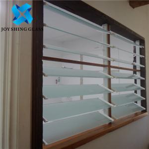 China 2mm to 25mm Window Louvers Glass Panels Tempered Glass Shutter on sale