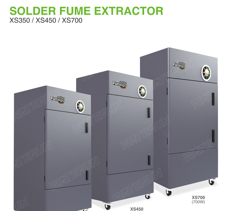 Multi - Operators Fume Extractor Soldering 6 Layers Filters With Welding Solder Pot for XS450