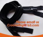 PVC zipper used for bags ,garment waterproof zipper plastic zipper, Garment