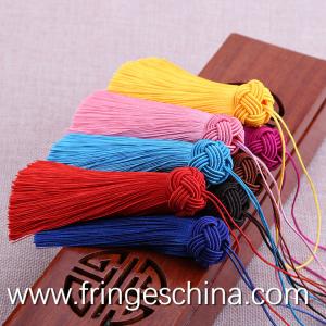 Wholesale Colorful classical wholesale chinese tassels trimming fringe for bookmark from china suppliers