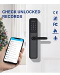 Tuya WiFi Smart Electric Digital Door Lock Waterproof Fingerprint Door Locks