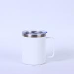 12oz Coffee Mug With Handle Double Wall Stainless Steel Insulated Lowball