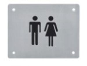 Wholesale Blind Touch Recognition Sign Braille Toilet Signs For Hotel from china suppliers