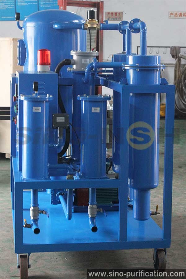 Vacuum 1800L/H Turbine Oil Purifier High Efficiency Multifunction Stainless Steel