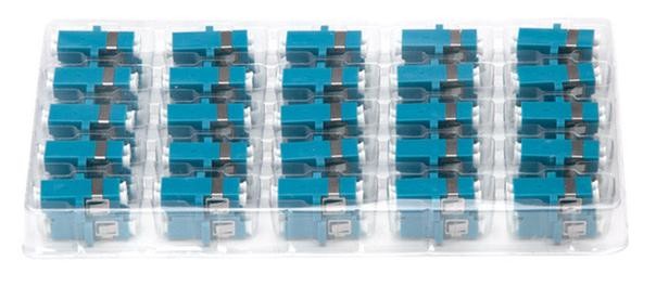 Duplex Multimode Fiber LC Connector Green FTTH Adapter