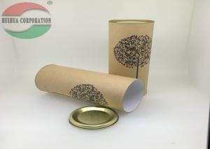 Wholesale Round Paper Tube Packaging For Food With Metal Lid from china suppliers