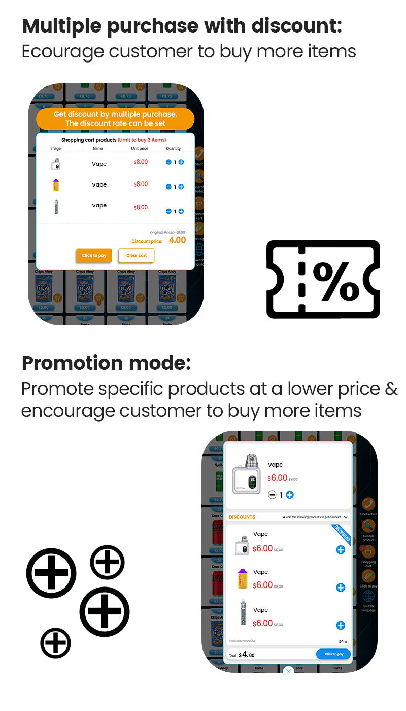 32-Inch Touchscreen Lightbox Promotion ID Verifier Vending Machine For Nic